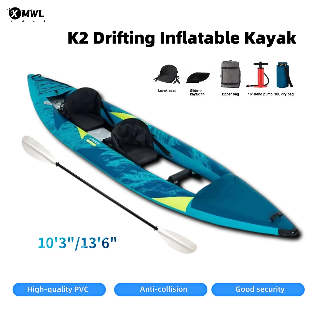 Canoe Kayak Inflatable Boat 1- - Fishing Kayak Seat recension och pris