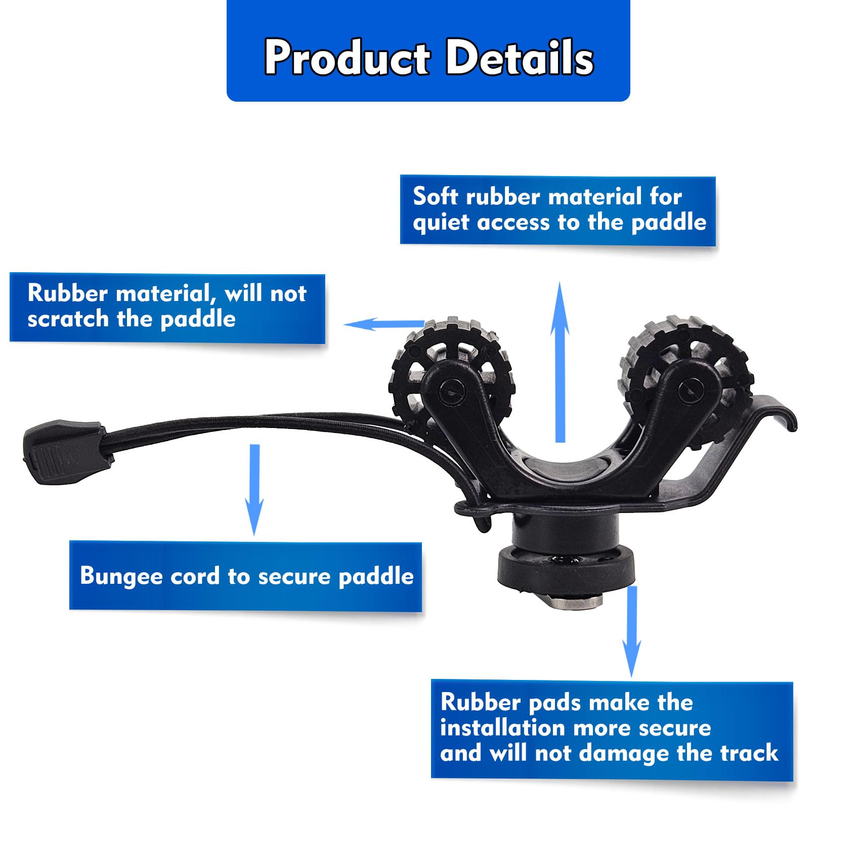 Kayak Rail Paddle Holder Kayak - Fishing Kayak Rod Holder recension och pris