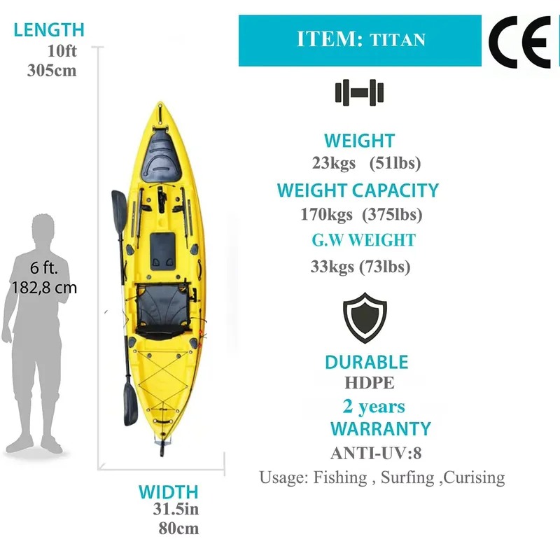 10ft Single Seat Sit on Fishin - Fishing Kayak Seat recension och pris