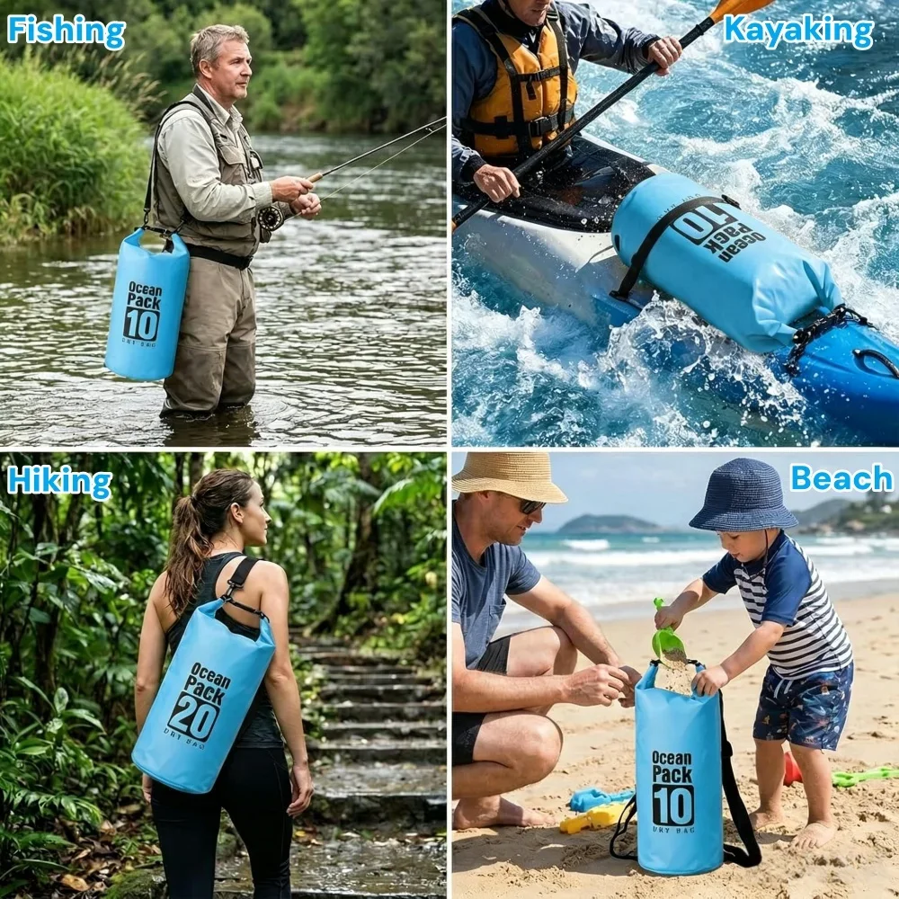 500D Waterproof Dry Bag Floati - Fishing Kayak Storage Bag recension och pris